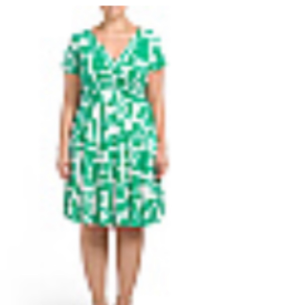 Plus Double V Wrap Sheath Dress